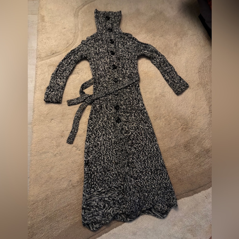 Victoria's Secret Black and White Cardigan Duster